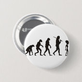 Badge Rond 5 Cm L'évolution des Aliens (Devant & derrière)