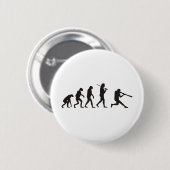 Badge Rond 5 Cm L'Évolution Du Batteur De Baseball (Devant & derrière)