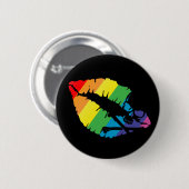 Badge Rond 5 Cm lèvres de poison (Devant & derrière)