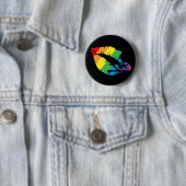 Badge Rond 5 Cm lèvres de poison (En situation)