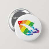 Badge Rond 5 Cm lèvres de poison (Devant & derrière)