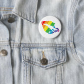 Badge Rond 5 Cm lèvres de poison (En situation)