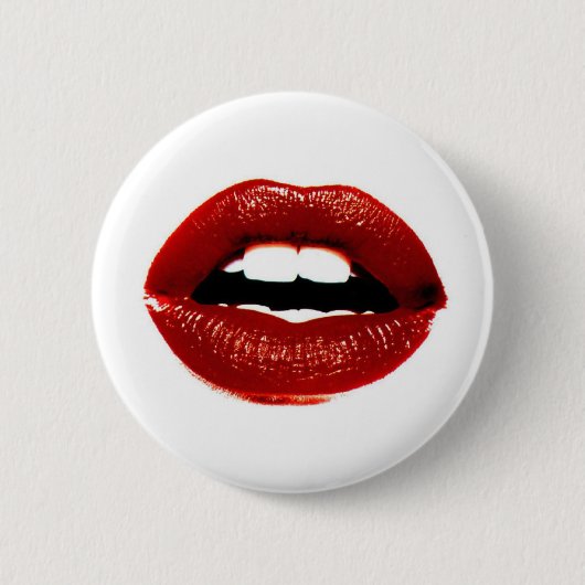 Badge Rond 5 Cm Lèvres de sucre (Devant)