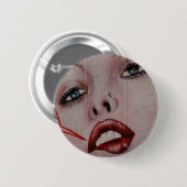 Badge Rond 5 Cm Lèvres rouges (Devant & derrière)