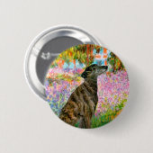 Badge Rond 5 Cm Lévrier (br2) - Jardin (Devant & derrière)