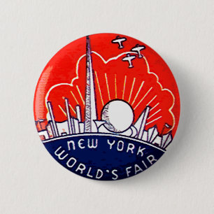 Badge Rond 5 Cm L'Exposition universelle de NY - bouton