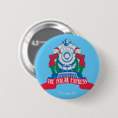 Badge Rond 5 Cm L'Express polaire | Elfes debout En Train (Devant & derrière)