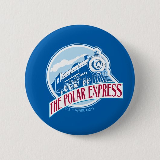Badge Rond 5 Cm L'Express polaire | Insigne de train (Devant)