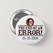 Badge Rond 5 Cm L'extrémité d'un bouton d'erreurs (Devant & derrière)