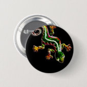 Badge Rond 5 Cm Lézard de Fractalius (Devant & derrière)