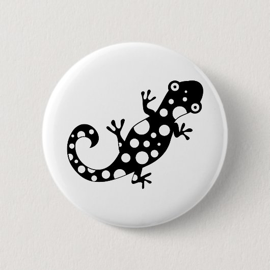 Badge Rond 5 Cm Lézard tacheté (Devant)
