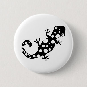Badge Rond 5 Cm Lézard tacheté