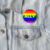 Badge Rond 5 Cm LGBT Ally (En situation)