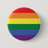 Badge Rond 5 Cm LGBT | Conception du drapeau de fierté | Tracées | (Devant)