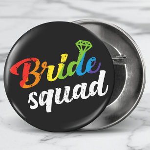 Badge Rond 5 Cm LGBT Pride Brigade Mariage Gay Lesbian Rainbow