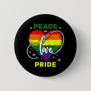 Badge Rond 5 Cm Lgbt Rainbow Gay Peace Love Pride