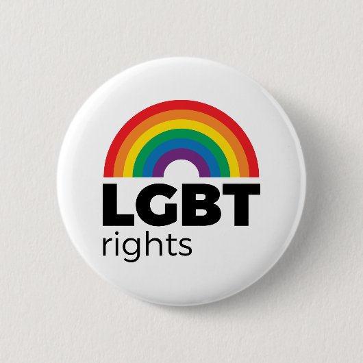Badge Rond 5 Cm LGBT Ribow (Devant)