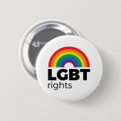 Badge Rond 5 Cm LGBT Ribow (Devant & derrière)