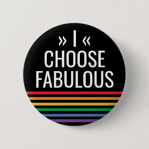 Badge Rond 5 Cm LGBT Ruban Arc-en-ciel Noir Gay Pride Personnalisé