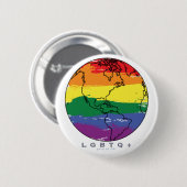 Badge Rond 5 Cm LGBTQ+ Fière mondiale AF (Devant & derrière)