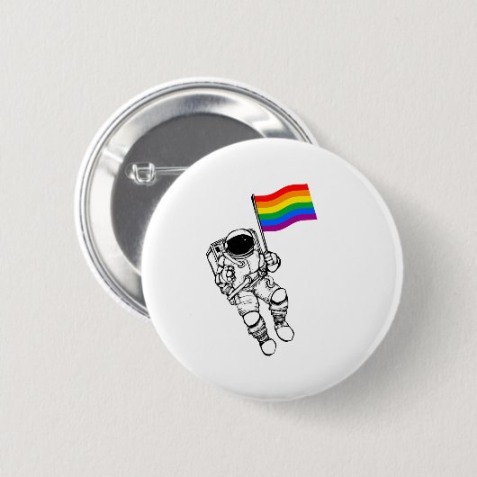 Badge Rond 5 Cm LGBTQ Fierté Moonman (Devant & derrière)