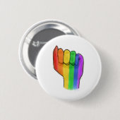 Badge Rond 5 Cm LGBTQ+ Pin de bouton de fierté (Devant & derrière)