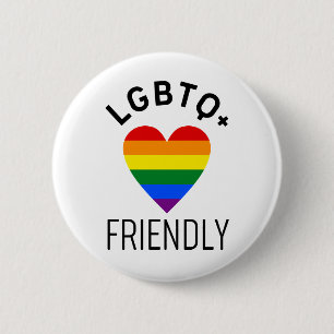 Badge Rond 5 Cm lgbtq sympathique symbole de la fierté et de l' h