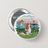 Badge Rond 5 Cm Lghthouse - Cavalier (BL-F) (Devant & derrière)