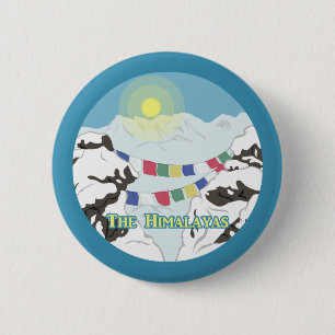 Badge Rond 5 Cm L'Himalaya