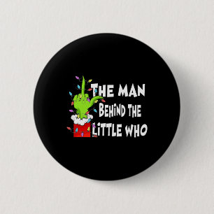 Badge Rond 5 Cm L'homme derrière le petit qui chemise Noël Grosses