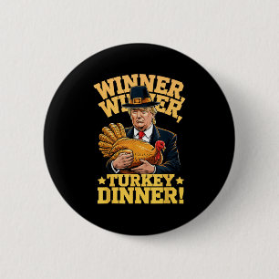 Badge Rond 5 Cm L'Humour de Thanksgiving Trump Turquie Tee - shirt