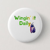 Badge Rond 5 Cm L'humour quotidien et drôle des petits insectes (Devant)