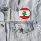 Badge Rond 5 Cm Liban Drapeau charmant patriotique (En situation)