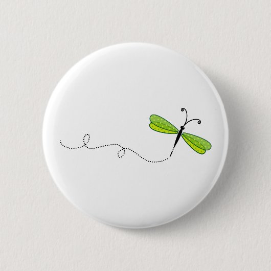 Badge Rond 5 Cm libellule (Devant)