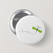 Badge Rond 5 Cm libellule (Devant & derrière)