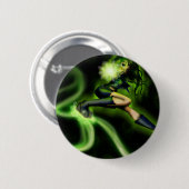 Badge Rond 5 Cm Libellule (Devant & derrière)