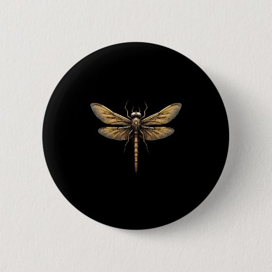 Badge Rond 5 Cm Libellule Animal Art Graphique Libellule (2) (Devant)