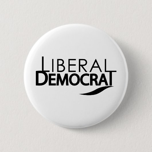 Badge Rond 5 Cm Libéral démocrate (Devant)