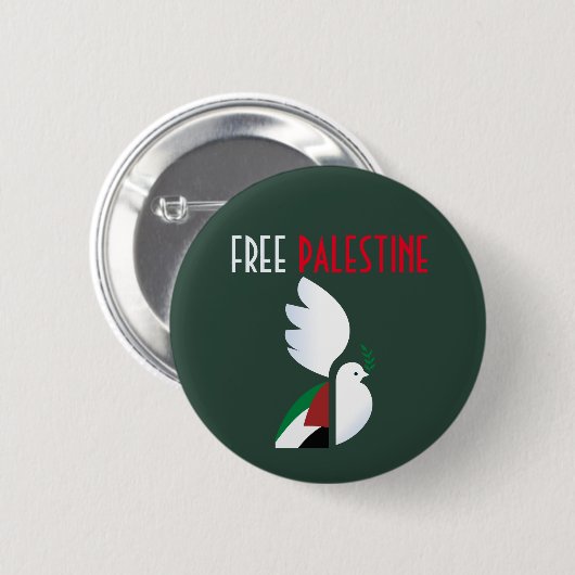 Badge Rond 5 Cm Libérer la Palestine (Devant & derrière)
