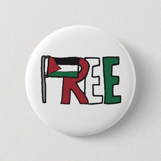 Badge Rond 5 Cm Libérer la Palestine (Devant)