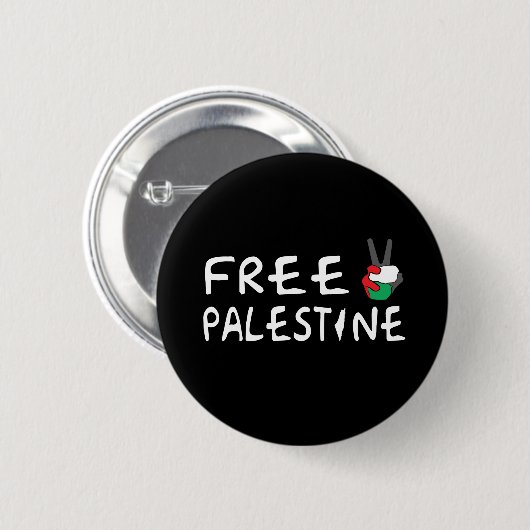 Badge Rond 5 Cm Libérer la Palestine (Devant & derrière)
