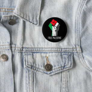 Badge Rond 5 Cm Libérez la Palestine, posez la résistance de Gaza