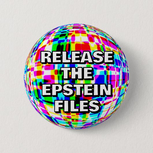 Badge Rond 5 Cm Libérez le bouton Fichiers Epstein (Devant)