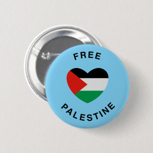 Badge Rond 5 Cm Libérez le drapeau palestinien