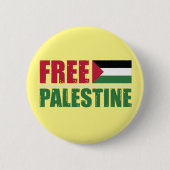 Badge Rond 5 Cm Libérez le drapeau palestinien Gaza (Devant)