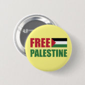 Badge Rond 5 Cm Libérez le drapeau palestinien Gaza (Devant & derrière)