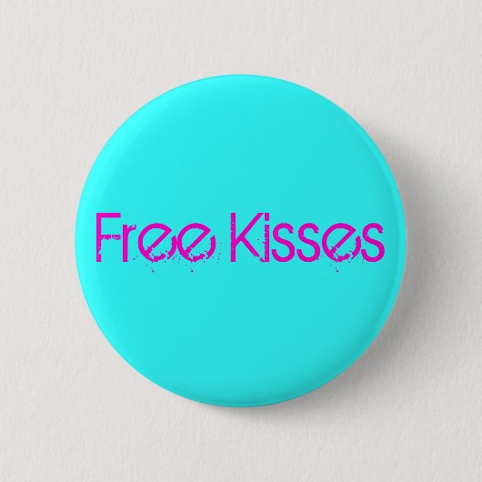 Badge Rond 5 Cm Libérez les baisers (Devant)