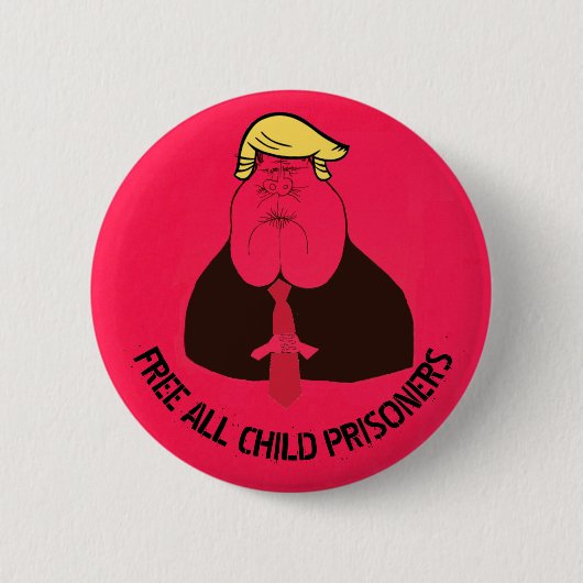 Badge Rond 5 Cm Libérez tous les enfants détenus (Devant)