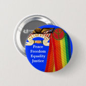 Badge Rond 5 Cm Liberté - bouton (Devant & derrière)