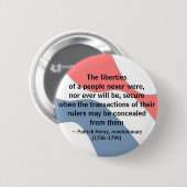 Badge Rond 5 Cm LIBERTÉ - bouton (Devant & derrière)